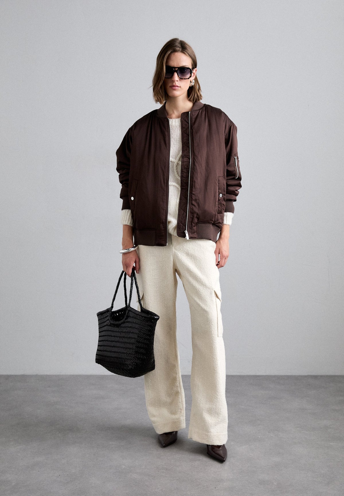 Quilted woven bag