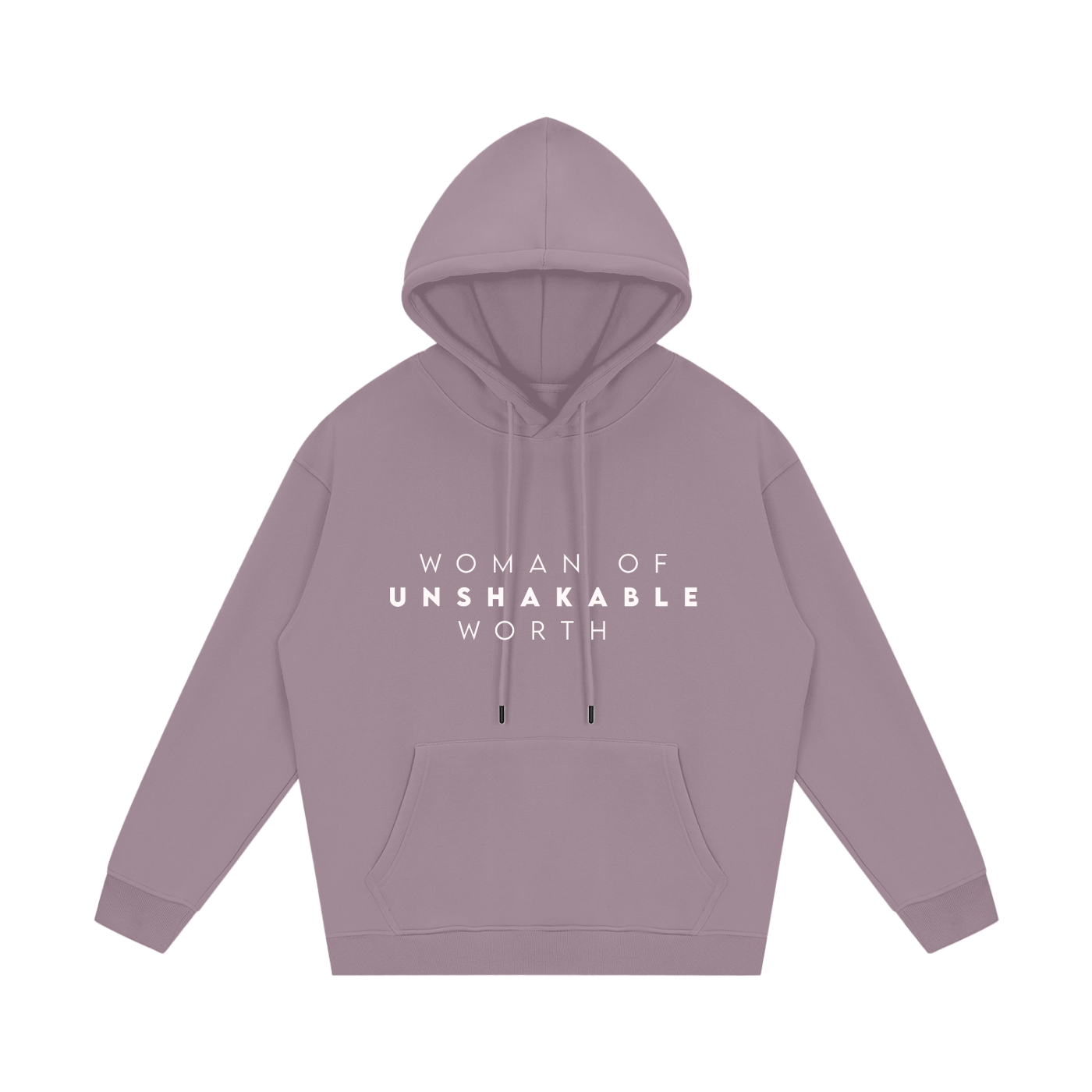 woman of unshakable worth Fleece Hoodie-6