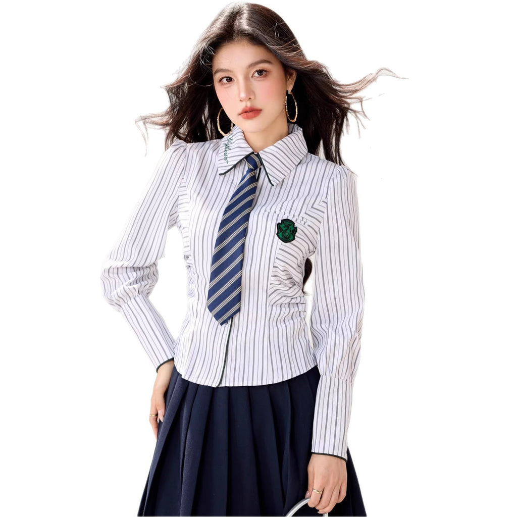 Academic Fit Shirt for Women, Spring New Design, Unique Inner Layer Blouse, Basic Top