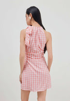 Retro Bow Halter Dress
