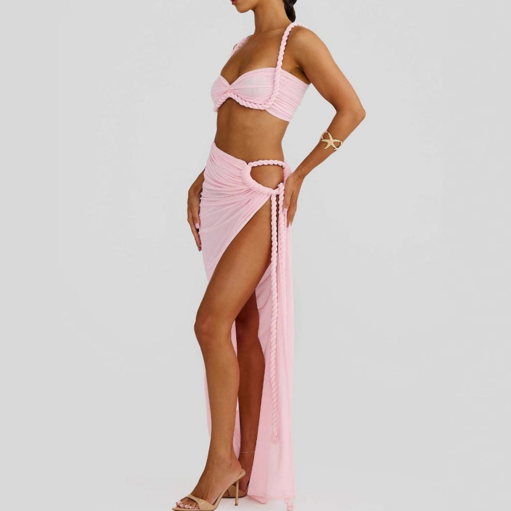 Tie-Up Long Dress