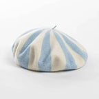 Wool Striped Beret