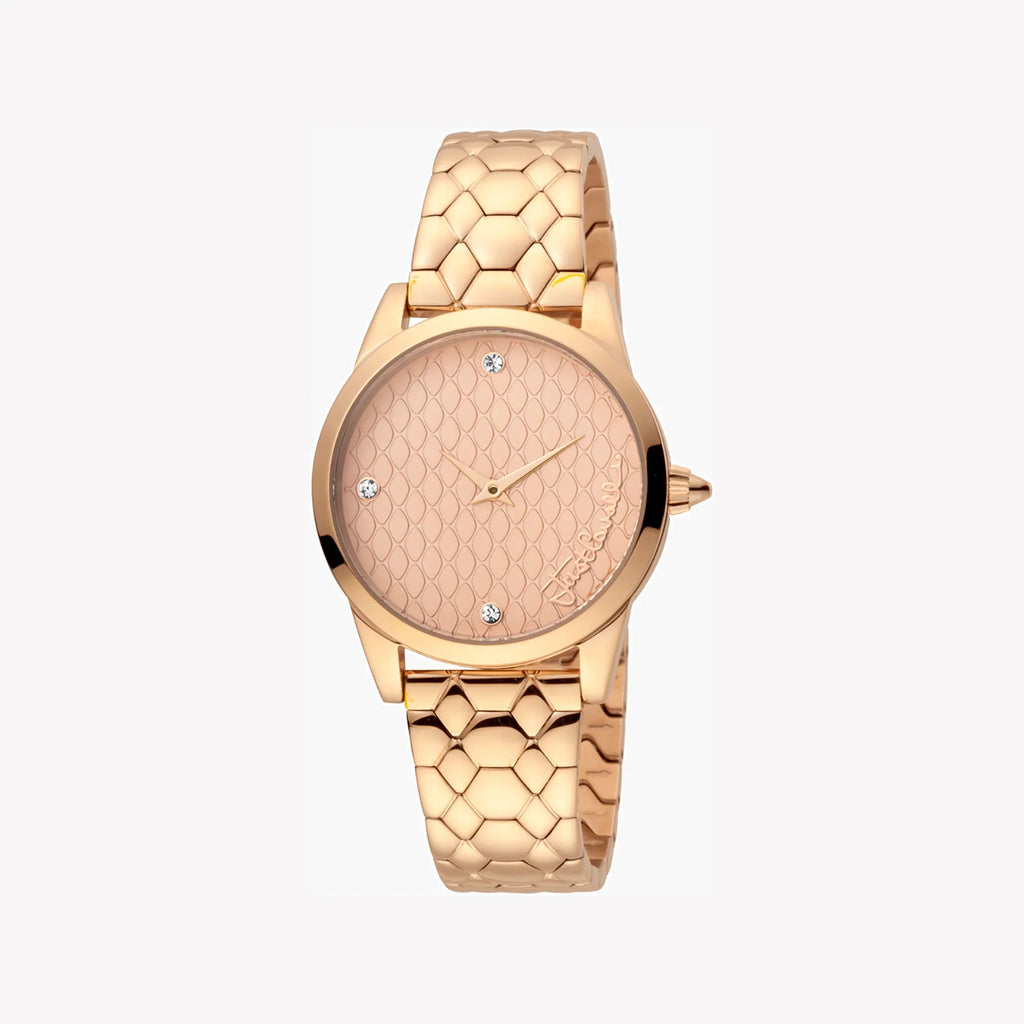 Just Cavalli Women's Rose Gold Watch, Elegant Design | Jc1l087m0065