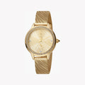 Just Cavalli Gold Stainless Steel Watch, Champagne Dial | Jc1l146m0055