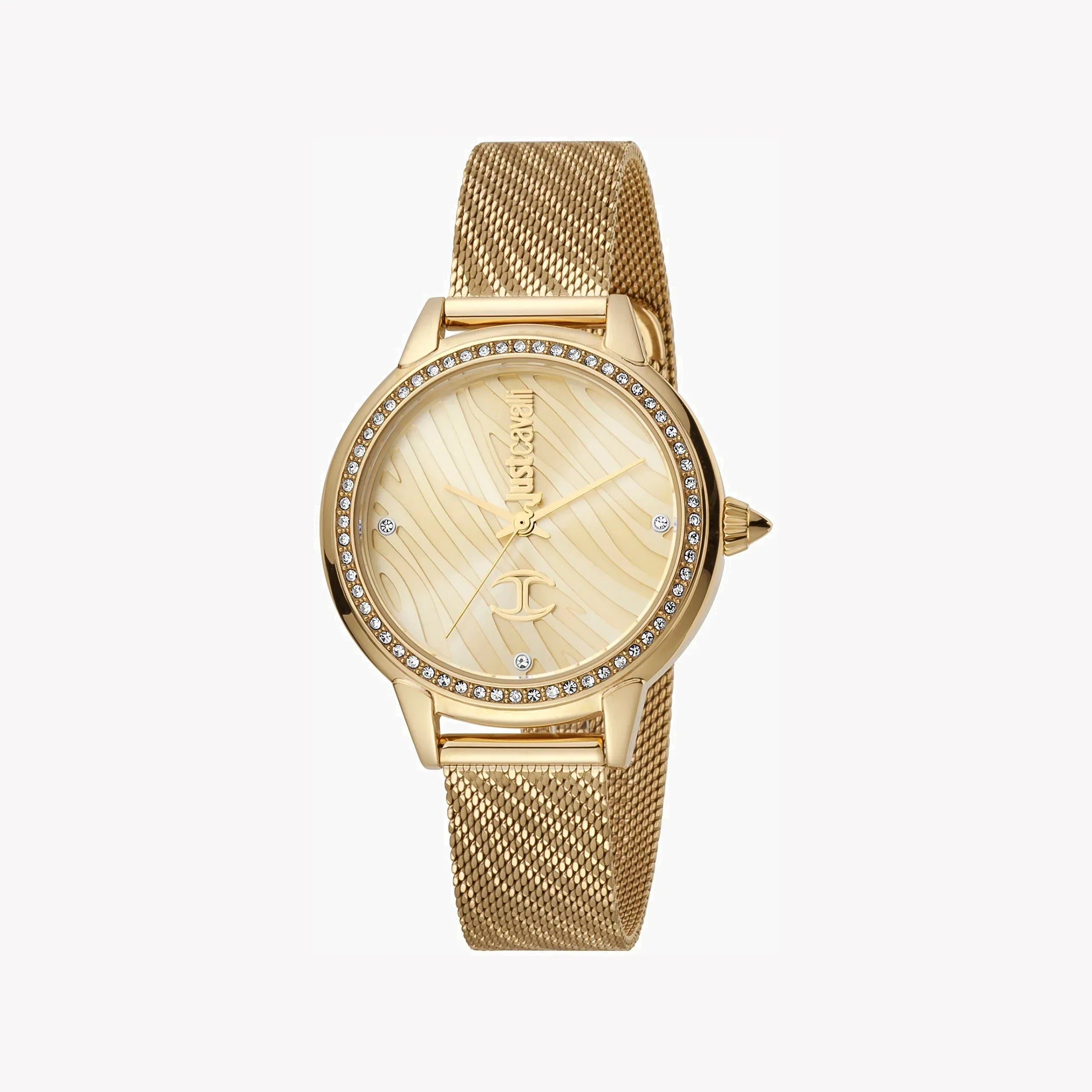 Just Cavalli Women's Gold Stainless Steel Watch, Champagne Dial | Jc1l146m0055
