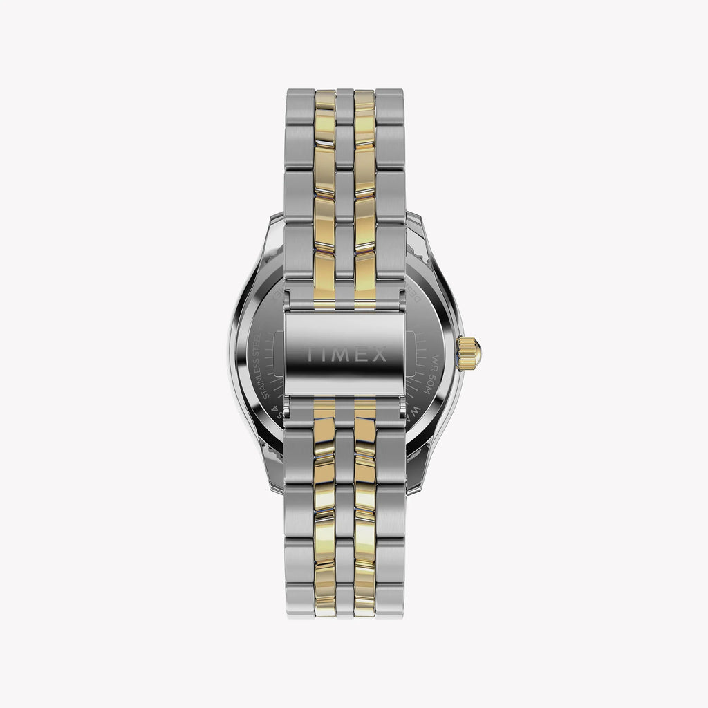 Timex Women's Two-Tone Watch, Silver Dial | Tw2w17900