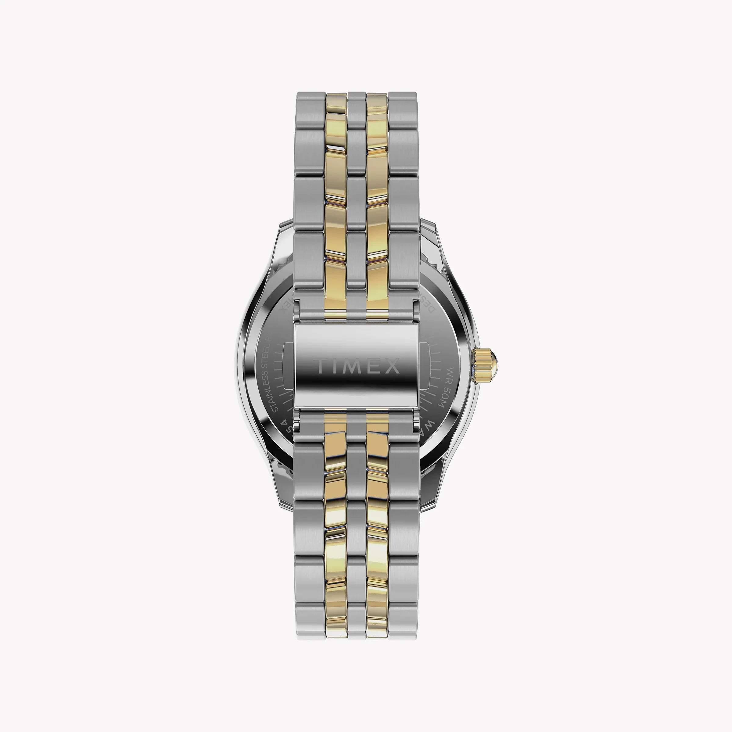 Timex Women's Two-Tone Watch, Silver Dial | Tw2w17900