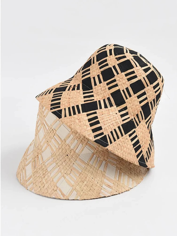 Raffia Straw Bucket Hat