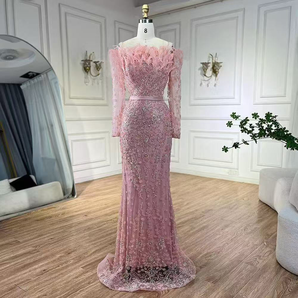 Elegant Black One-Shoulder Feather Mermaid Evening Gown Luxurious and Chic Perfect for Hostess PartyFormal Events