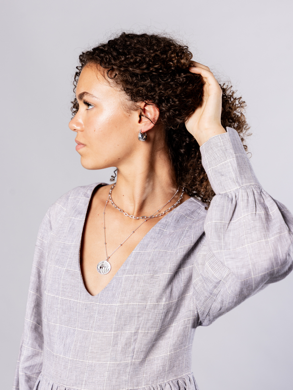 Sterling silver Hoop Earrings – Zadie | No More Nobody