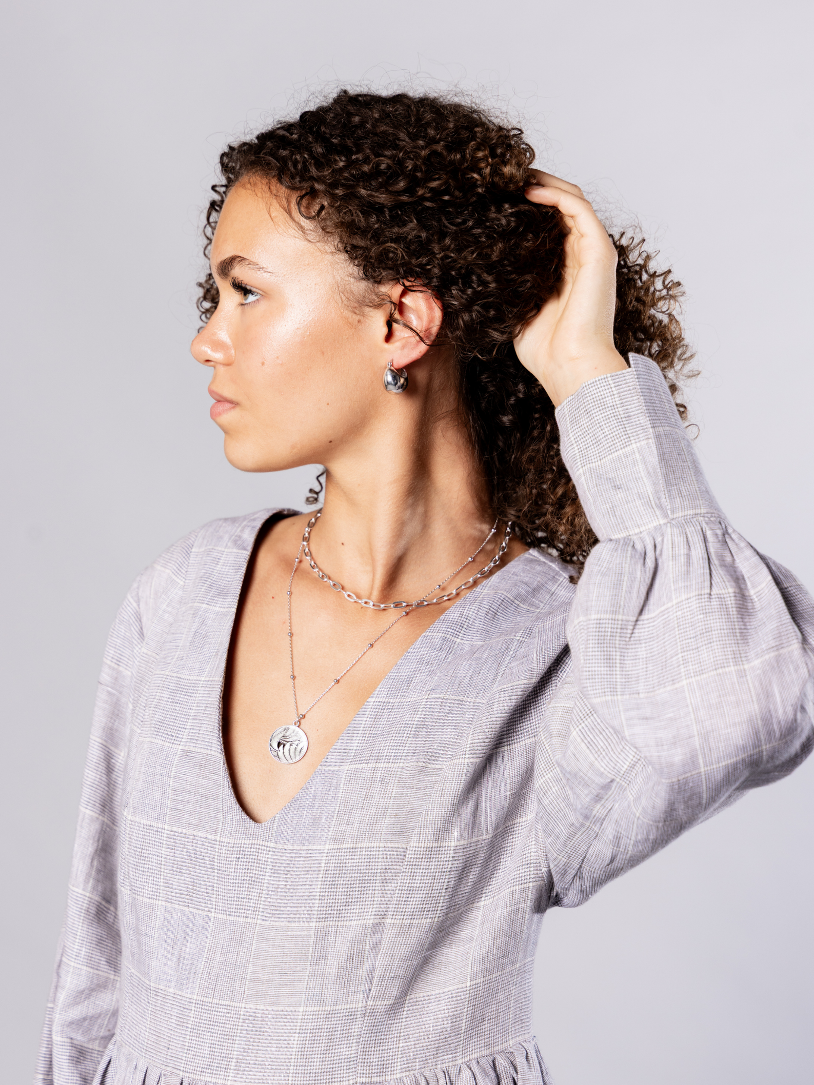 Sterling silver Hoop Earrings – Zadie | No More Nobody