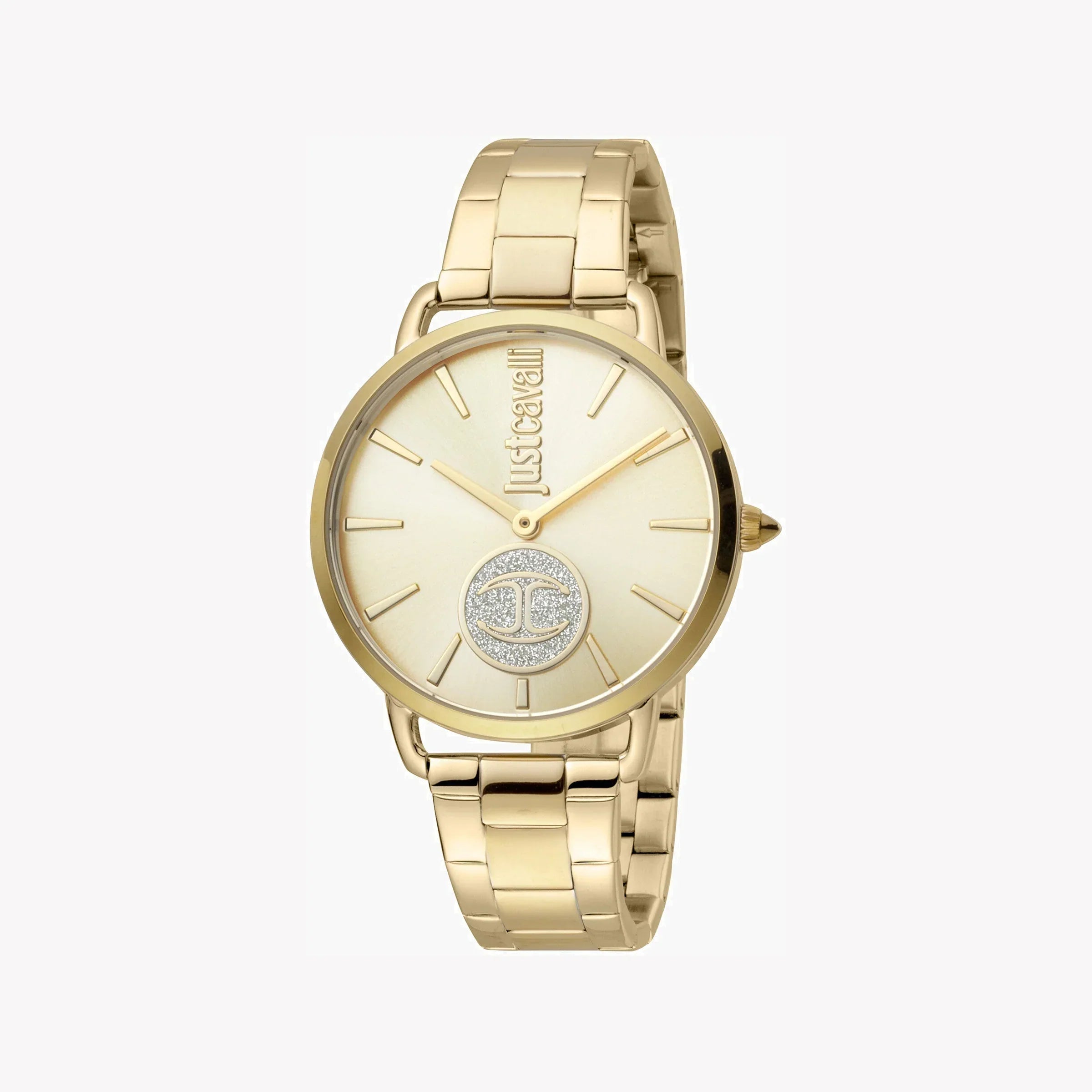 Just Cavalli Women's Gold Stainless Steel Watch, Champagne Dial | Jc1l117m0065