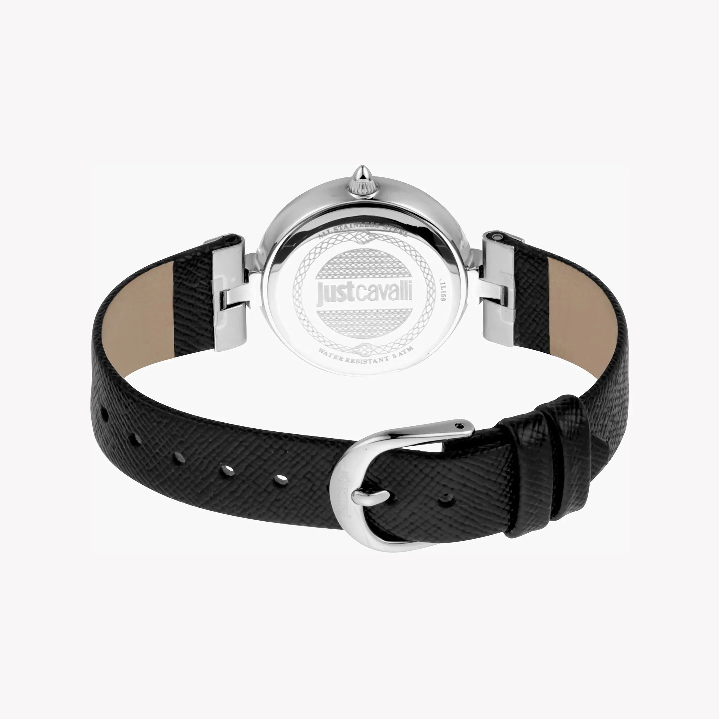 Just Cavalli Women's Leather Watch, White Dial | Jc1l159l0015