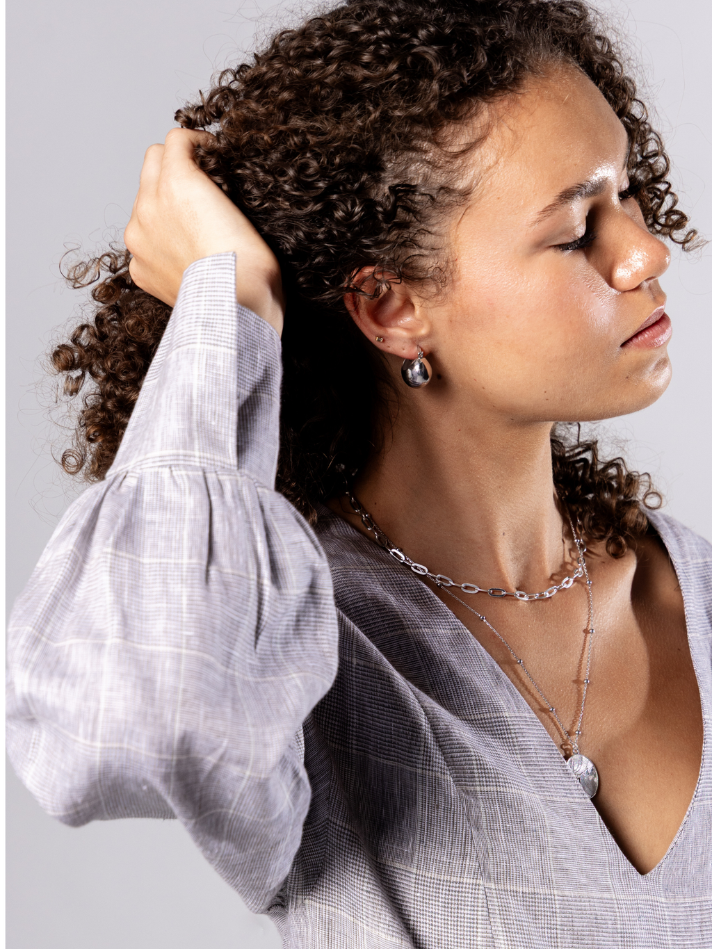 Sterling Silver Medallion Necklace – Day | No More Nobody