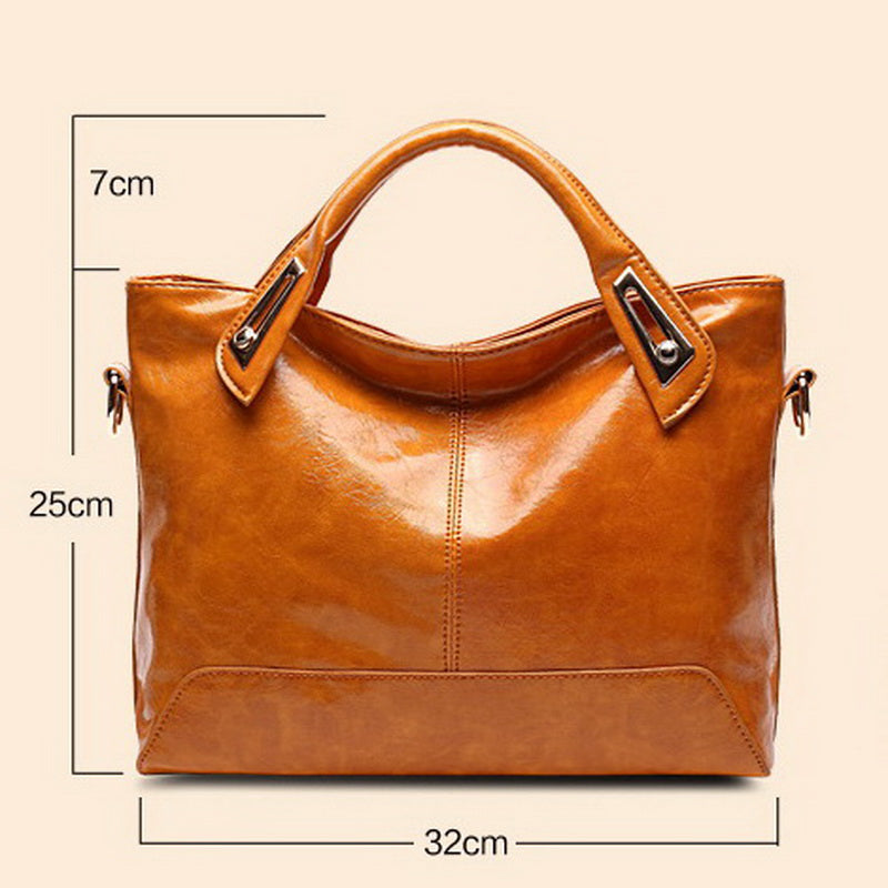 Large Oil Wax Handbag