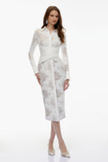 lace embroidered dress