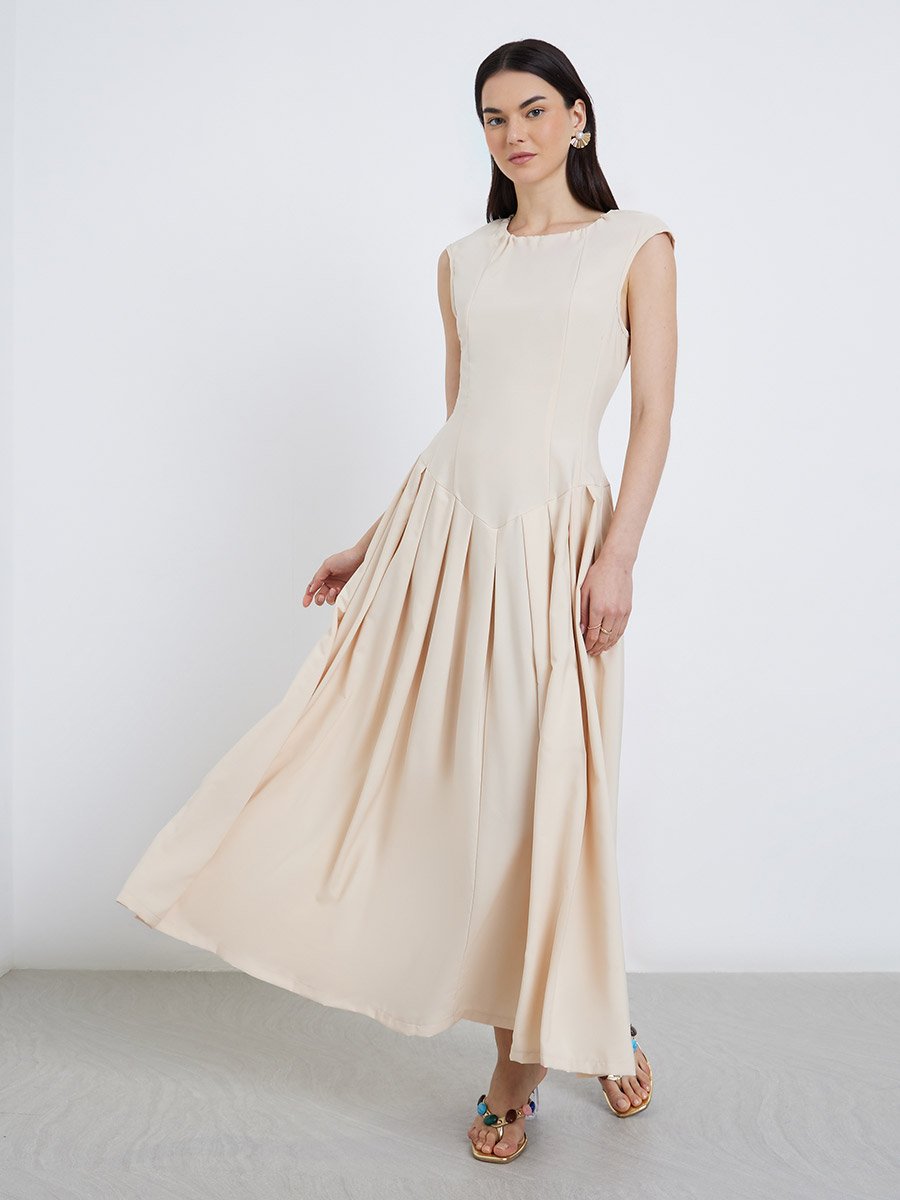 Pleated Vintage Dress