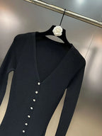 Solid Patchwork Feathers Designer Dresses For Women V Neck Long Sleeve High Waist Spliced Mesh Elegant Dress Female