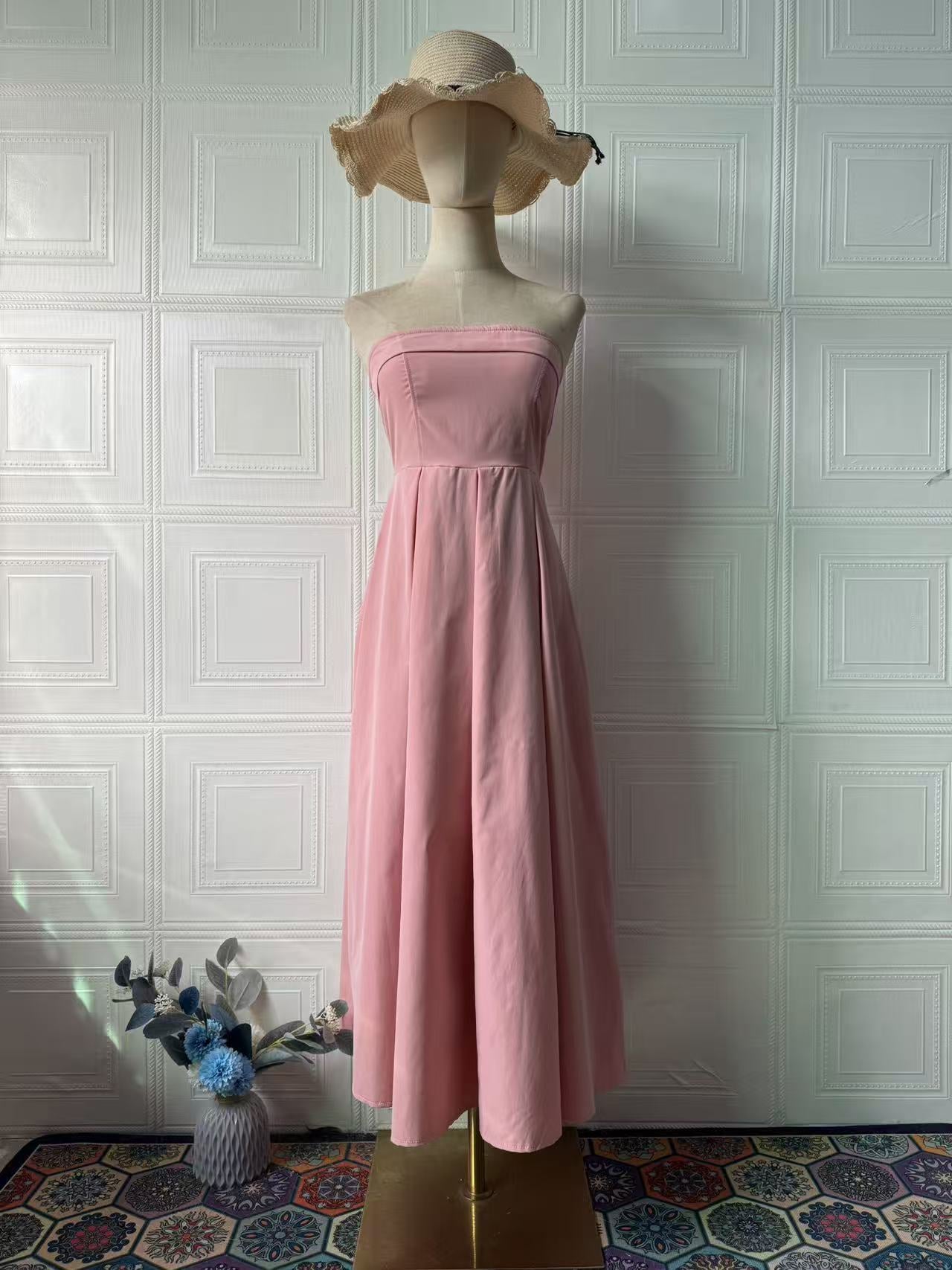 Elegant Minimalist Luxury Sleeveless Long Dress for Women Autumn Fashion Dress
