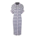 Spring Hearts Love Printed Dress Cardigan Button Dress Elegant Flare Sleeve Designer Clothing 8958