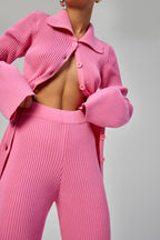 Knitted polo set