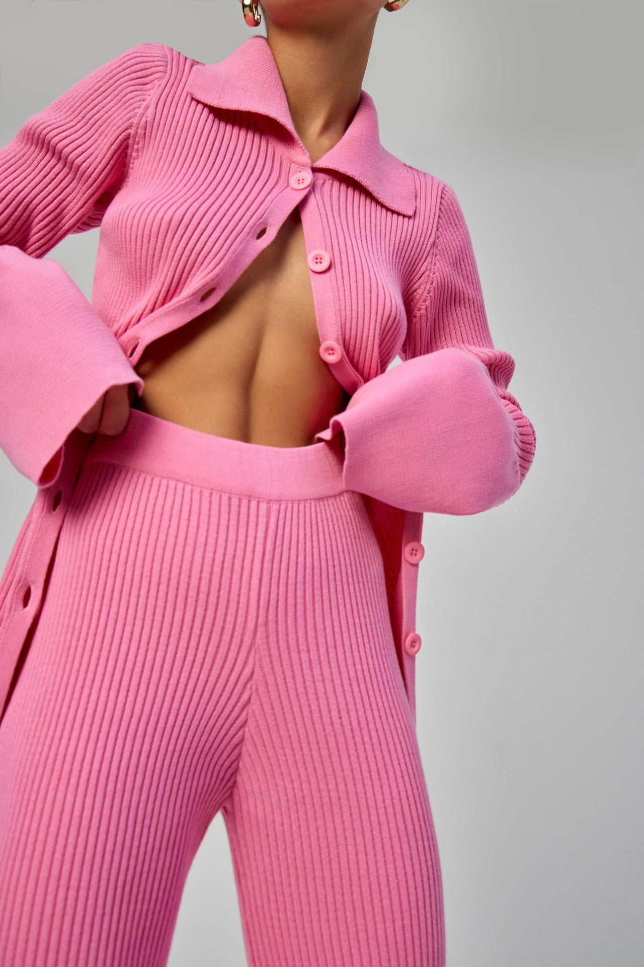 Knitted polo set