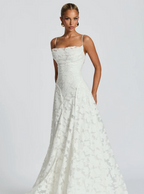 Lace halter dress