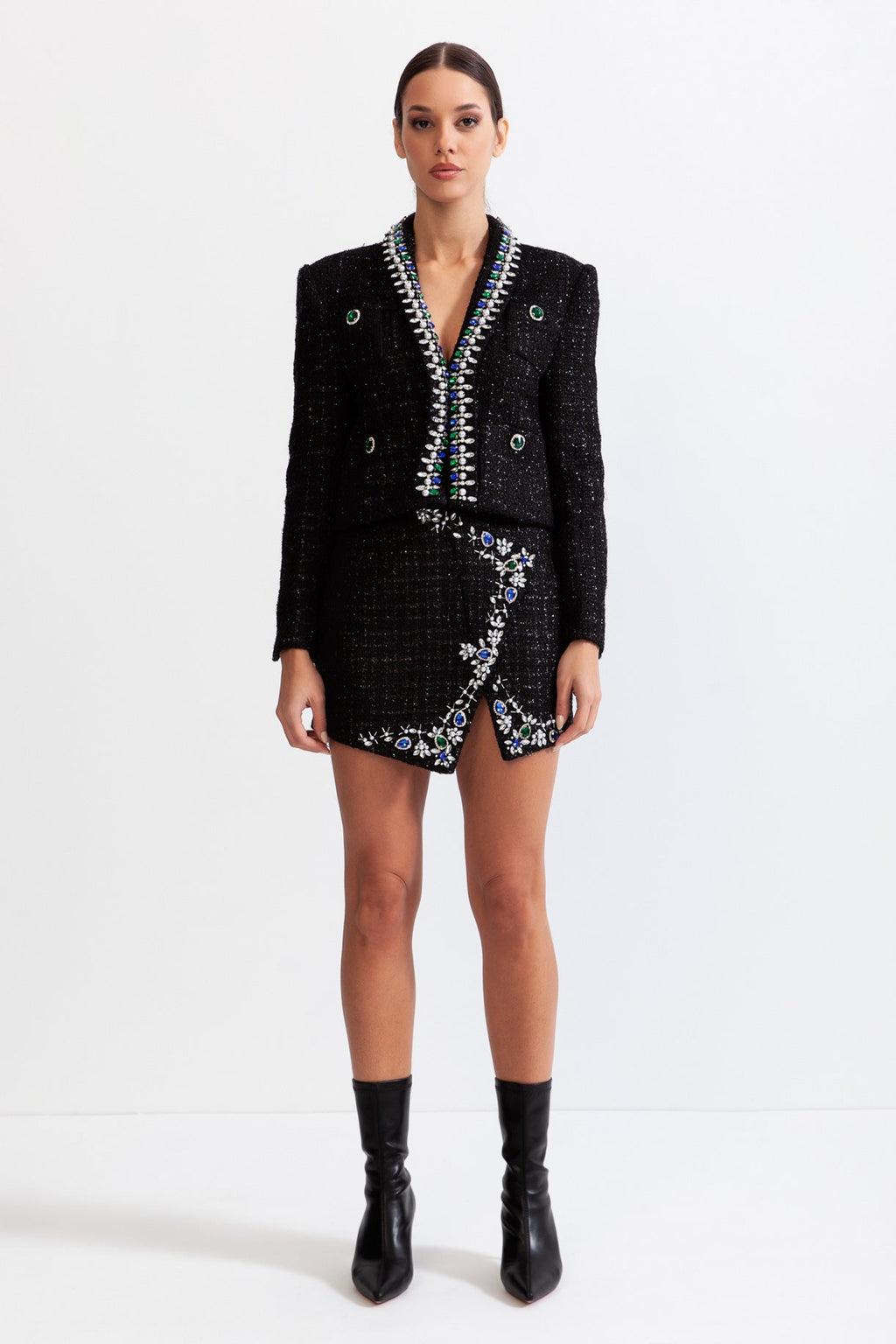 Crystal Tweed Blazer