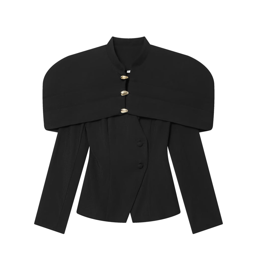 Light luxury slim fit waist cinching suit jacket