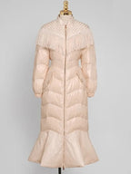Tassel Splicing Solid Cotton Coat For Women Long Sleeve High Wasit Belt Spiced Design Thin Coats