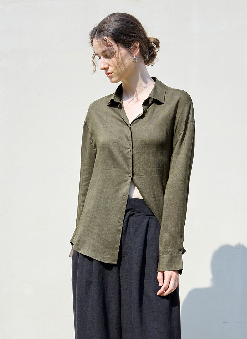 VintageLinen Loose Blouse