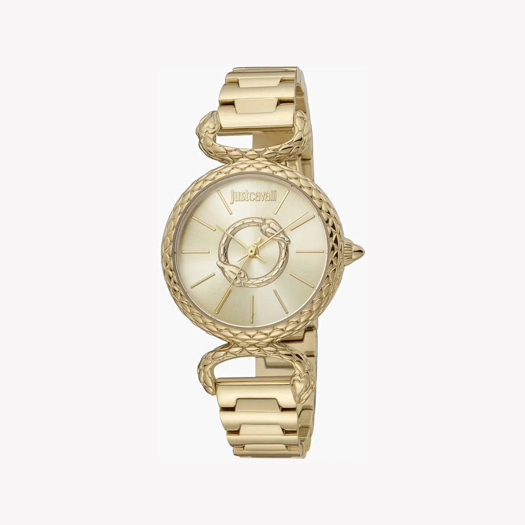 Just Cavalli Women's Gold Watch, Champagne Dial | Jc1l148m0065