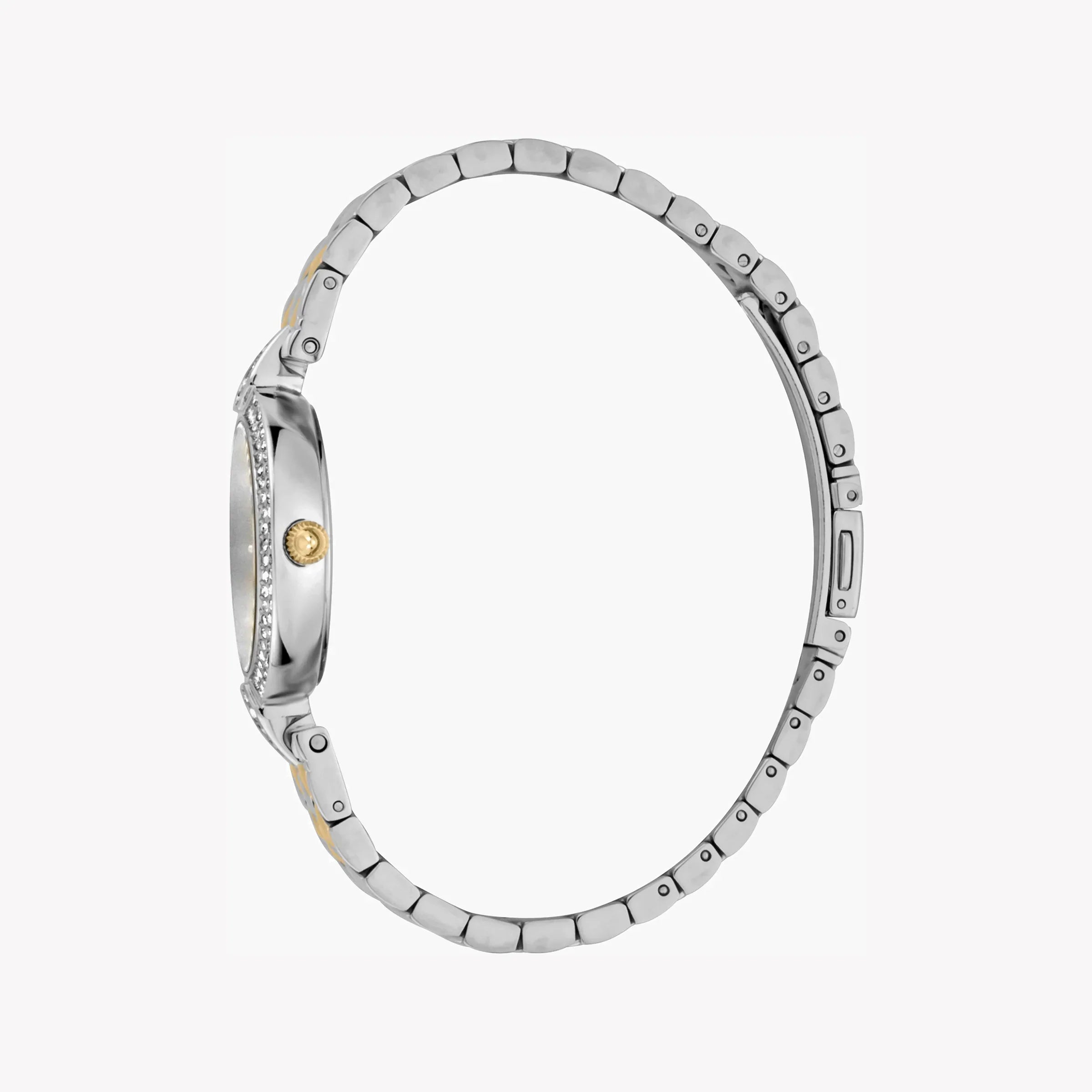 Just Cavalli Women's Silver & Gold Watch, White Dial | Jc1l159m0085