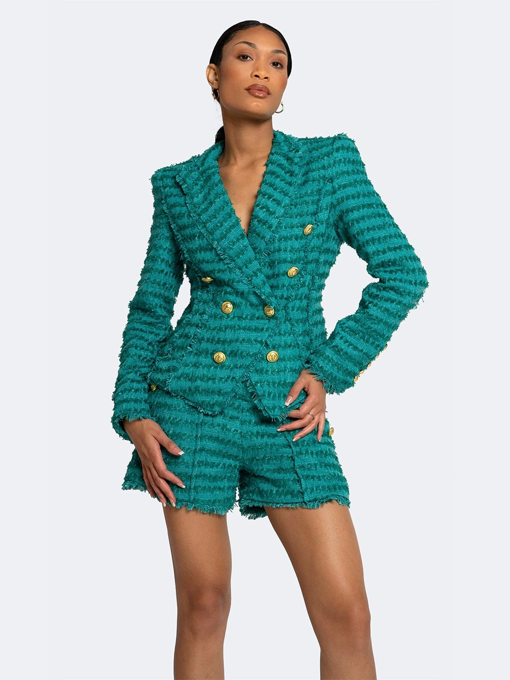 Tweed Bodycon Blazer