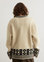 Wool jacquard sweater