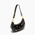 Half Moon Women Hobo Shoulder Purses  Luxury Brand Leather Tote Handbag Vintage Sling Crossbody Bag