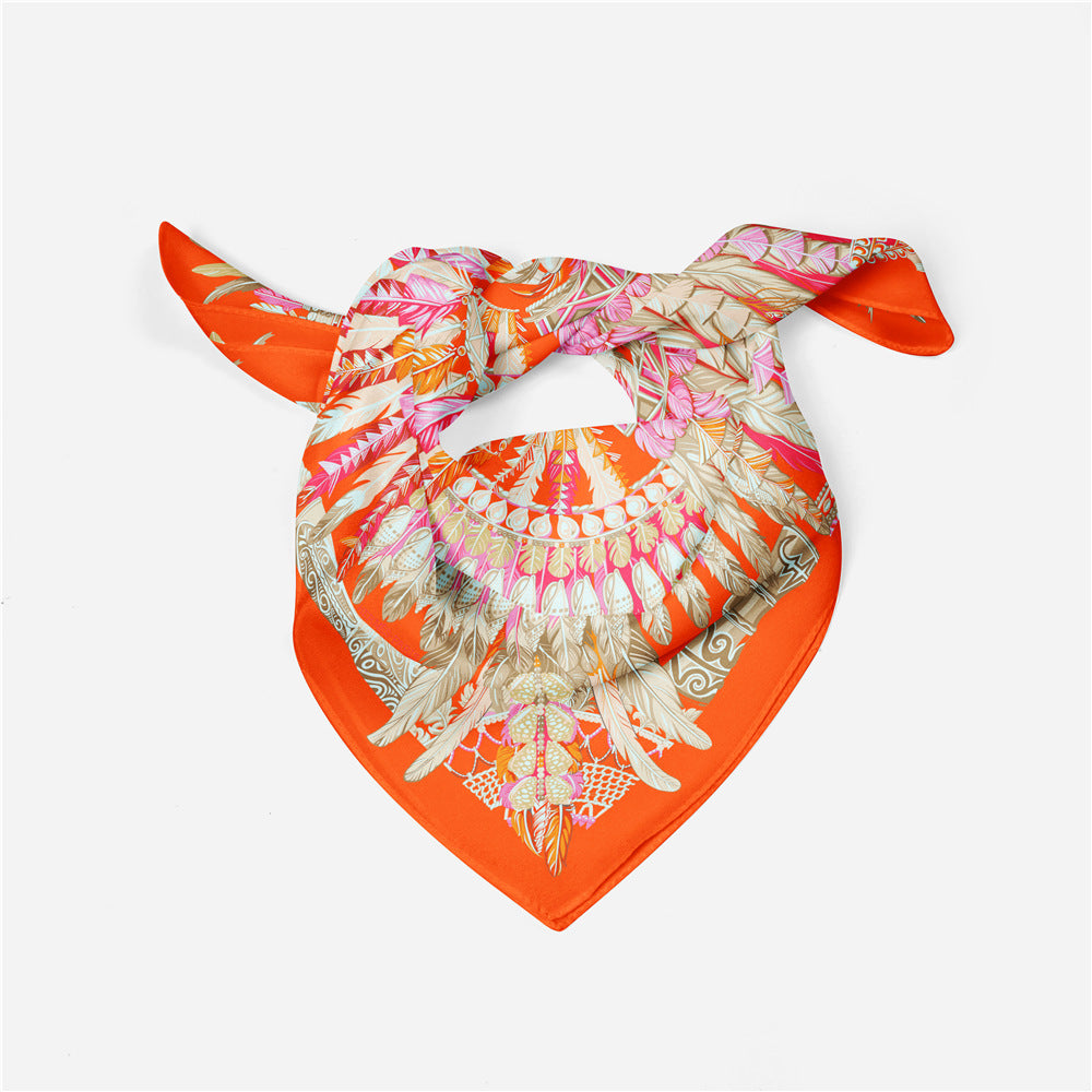 Feather square scarf