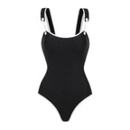 Black One-Piece Swimsuit for Women with Elegant Design
