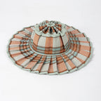 Spring Summer Fashion Casual Plaid Wide Brim Sun Hat Women Men Fashion Outdoor Sunshade Hat Foldable Straw Hat Designer Style