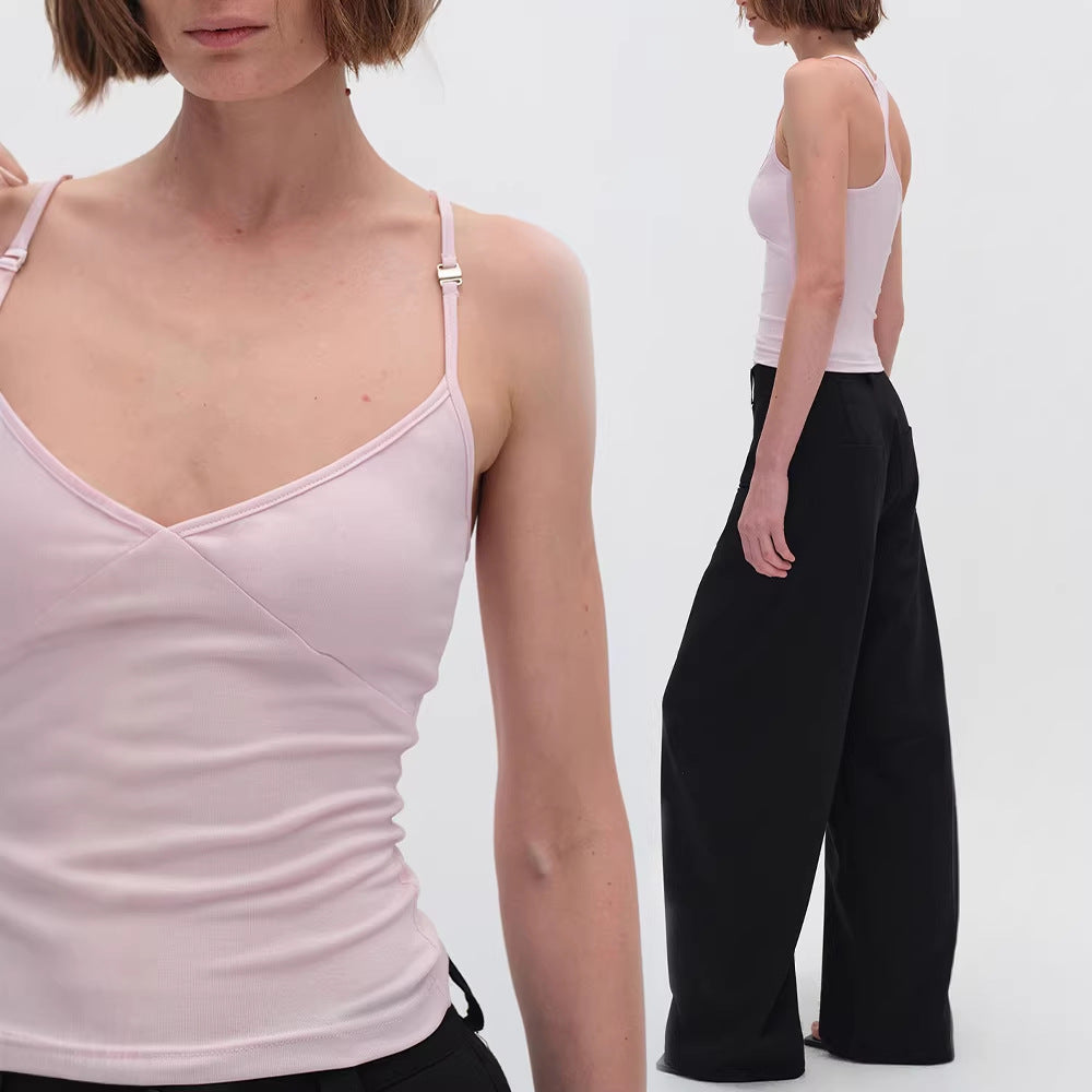 Women's Strapless Inner Vest Slim Fit Elastic Bodycon Tank Top with Soft Fabric, Back Coverage and Underbust Design