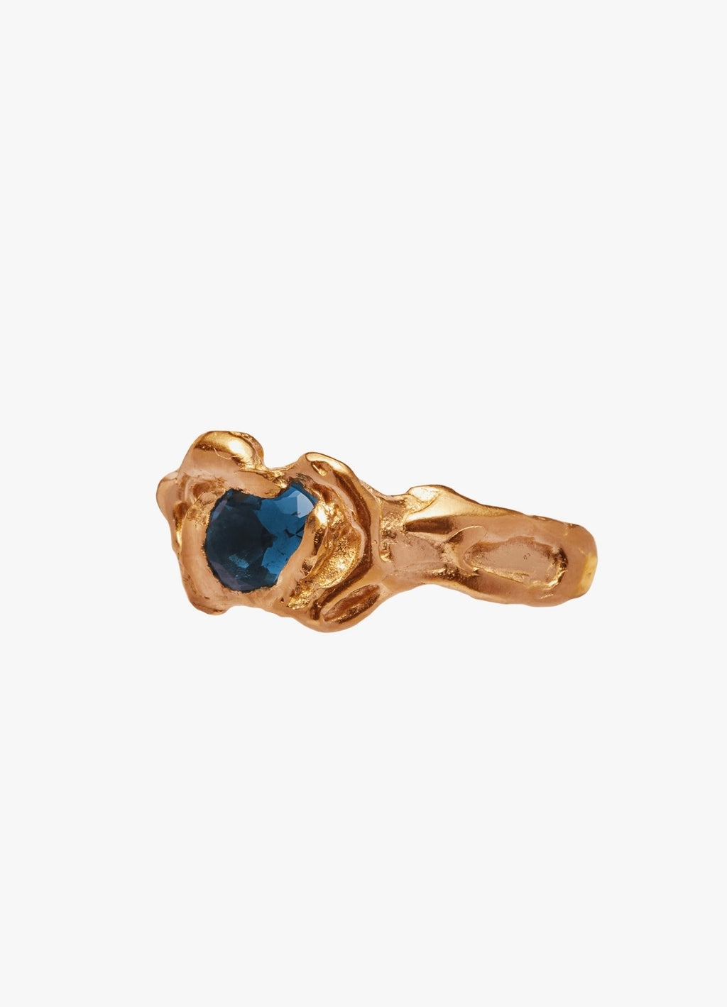 Retro inlaid gemstone ring