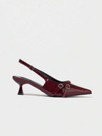 Point Toe Slingback Pumps