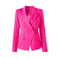 New Double Breasted Blazer Coats Women Fashion Party Club Clothes Long Sleeves Sequin Shinny Jackets Luxury Oversized