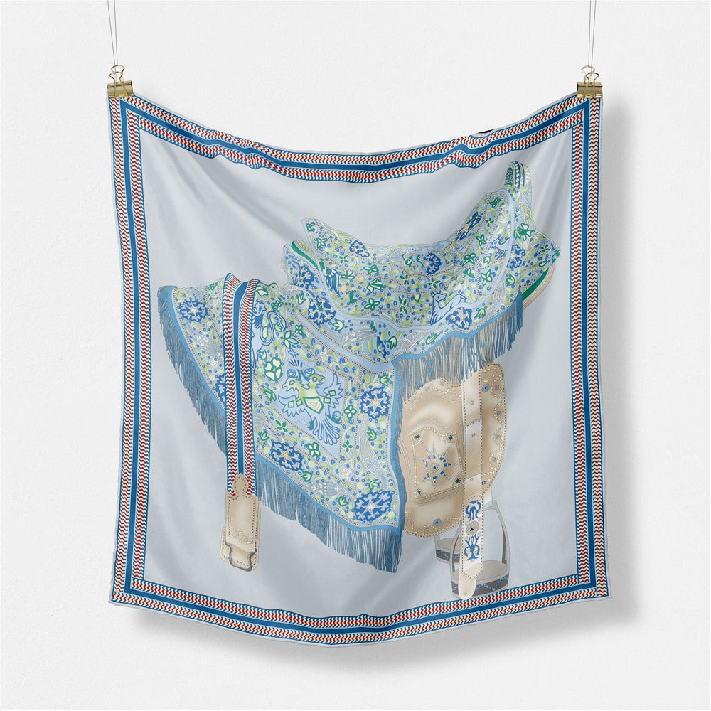 Literary saddle scarf
