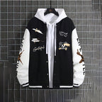 Men's baseball jacket, spring and autumn trendy brand American high street hooligan handsome youth men's loose casual jacket for men