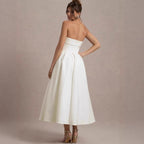 Elegant Minimalist Luxury Sleeveless Long Dress for Women Autumn Fashion Dress