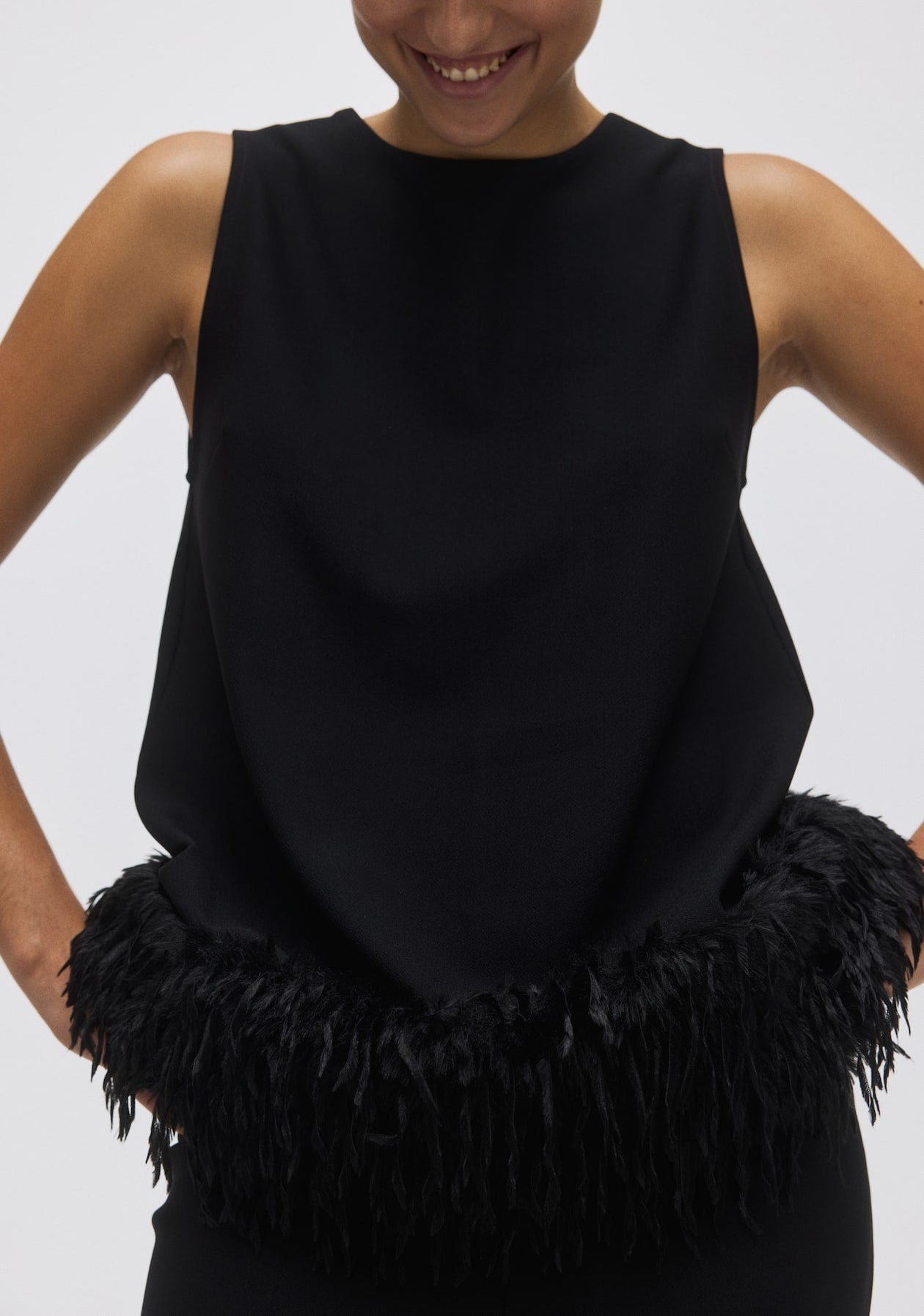 Ostrich feathers Top