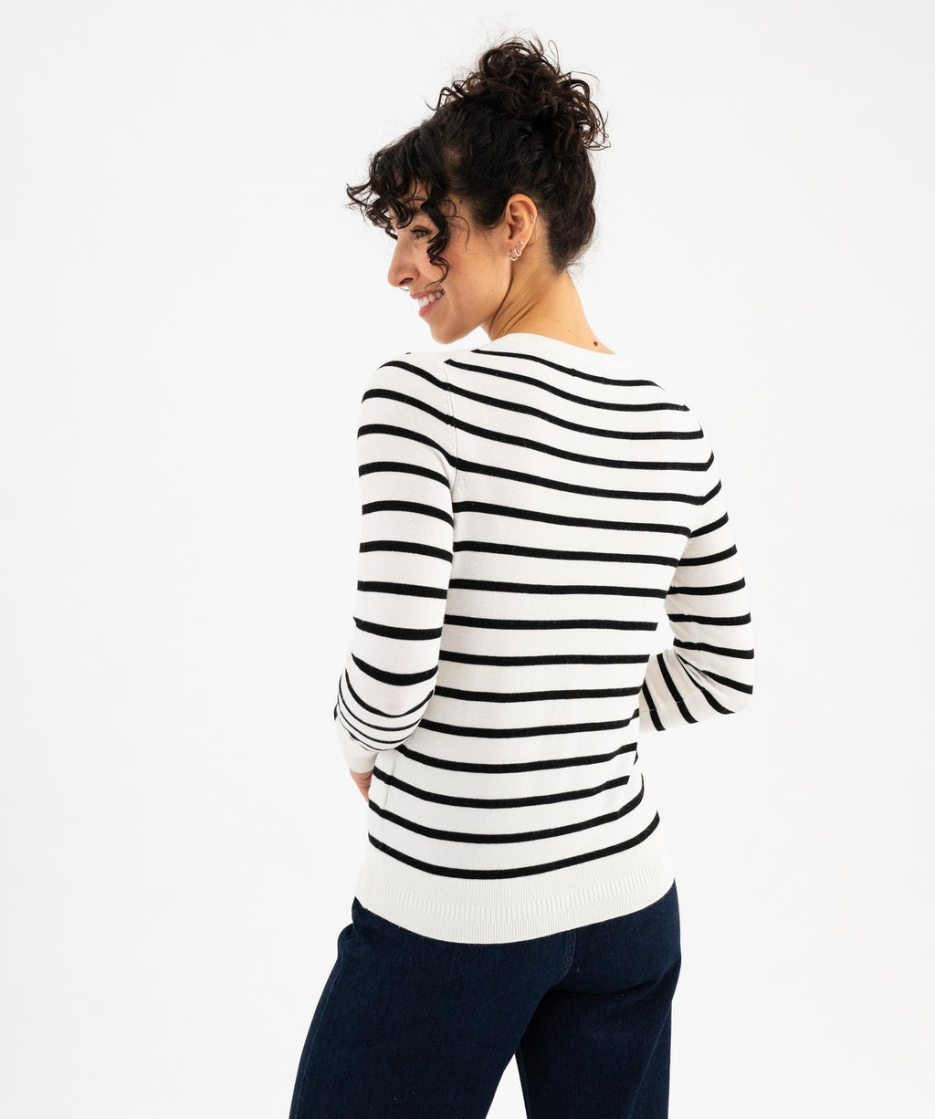 Striped Knitted Cardigan