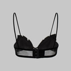 Strapless Crop Top with Rhinestone Chain Leaf Design Fitted Camisole