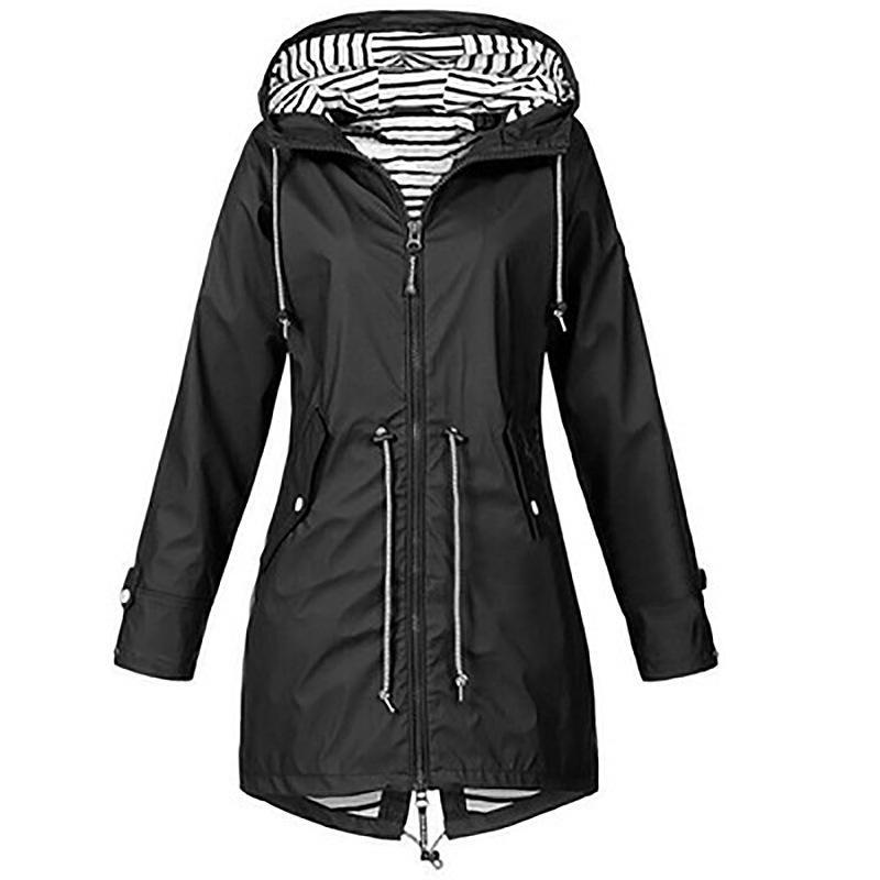 Zipper women's three in one outdoor hooded mountaineering jacket